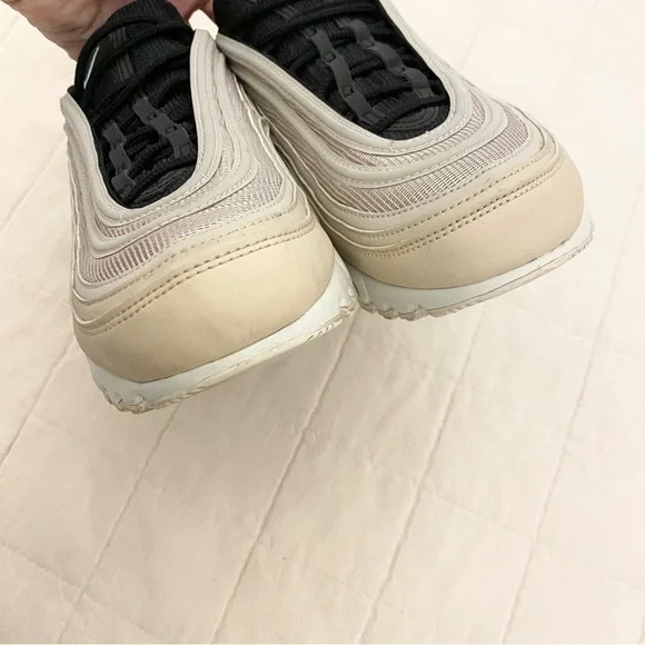 Nike Air Max 97 Black and Cream Shoes - Picture 3 of 9
